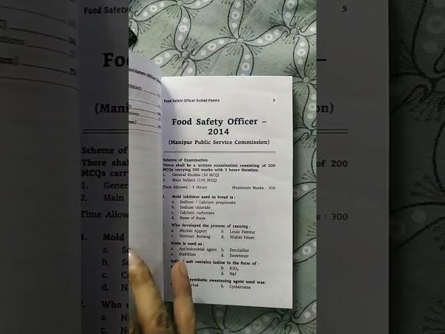 Food Safety Officer Exam. buy link in description