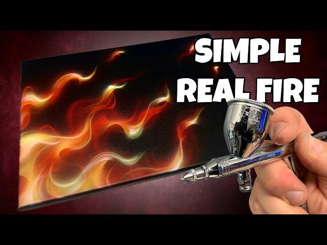 How To Airbrush Real Fire Like A Pro!