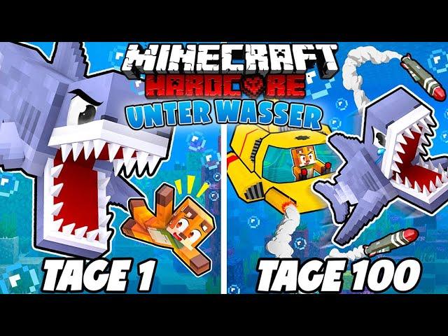 Ich überlebe 100 Tage UNTER WASSER in Minecraft