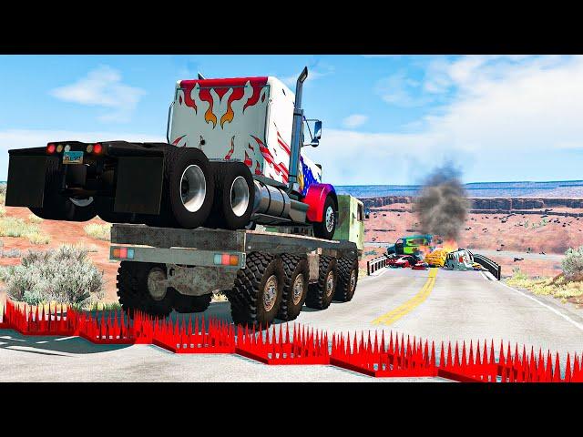 Collapsing Bridge Pileup Car Crashes #31 - BeamNG DRIVE | SmashChan