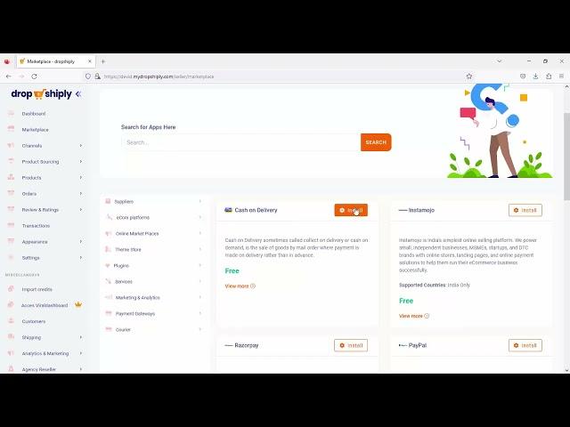3. Marketplace: How to Activate Your Apps Inside Dropshiply