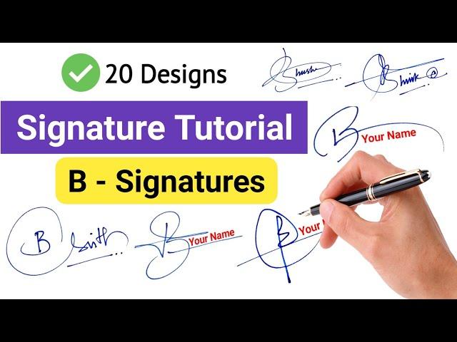  Signature Style Of My Name | B Signature Ideas  #signature