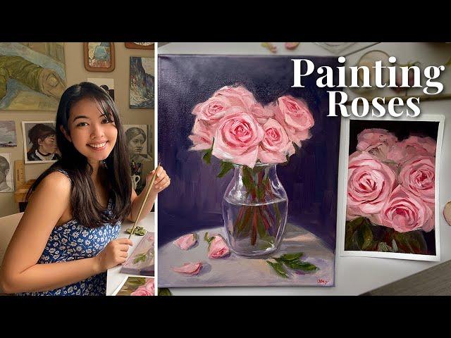 Bring beauty into your daily life  oil paint with me + week in my art studio //dreamy art vlog