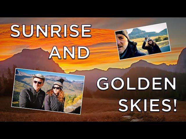 CAPTIVATING GOLDEN SKIES and A Magical Sunrise at Logan's Pass in Glacier National Park 