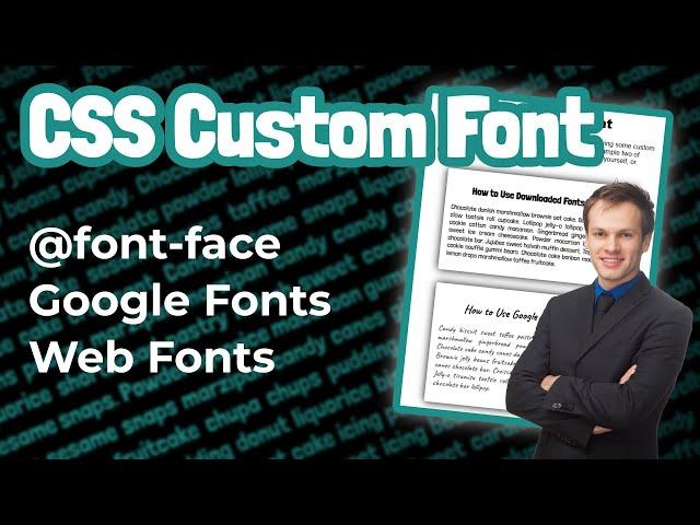 Font Face CSS | How to use Google Fonts in CSS | Web Fonts | @font-face | Custom CSS Font