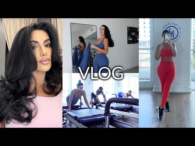 VLOG Getting My Haircut, Try On Haul, What I Eat & My Workout Routine!