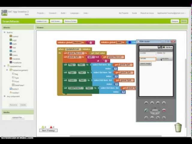 App Inventor 2 Tutorial - Using two screens (and DatePicker)