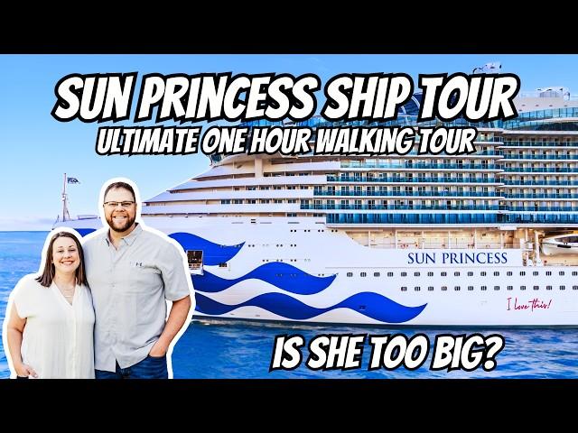 Sun Princess Full Ship Tour | Ultimate Walkthrough Of The Newest, Largest Princess Ship