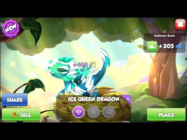 Hatched Legendary Ice Queen Dragon | Dragon of the Month | Dragon Mania Legends