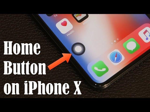 How to Enable the Secret Home Button on the iPhone X - It's there