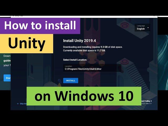 How to Install Unity on Windows 10