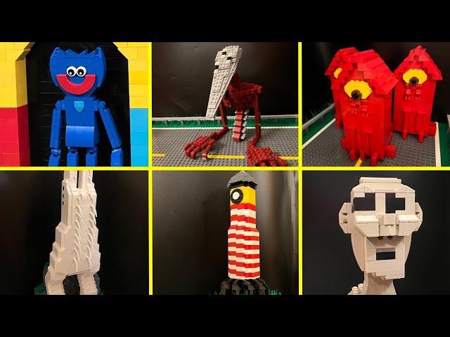 LEGO ALL MONSTER Trevor Henderson Scariest - Leovincible & Trevor Henderson Creatures!