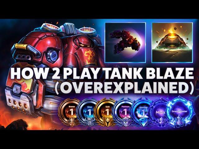 Blaze Bunker - HOW TO PLAY TANK BLAZE (OVEREXPLAINED) - Hardstuck Bronze 5 Adventures 2022