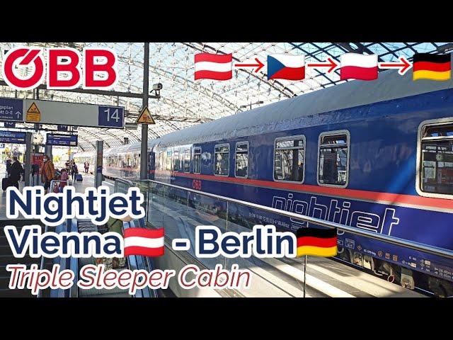 Vienna to Berlin by ÖBB Nightjet Triple Sleeper Cabin