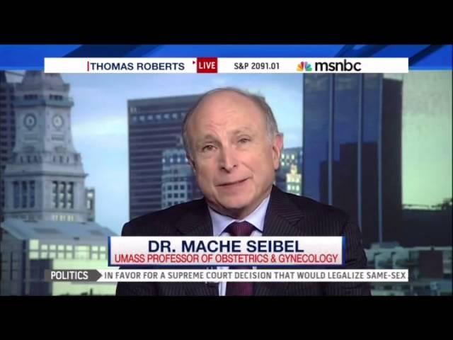 msnbc Live with Thomas Roberts about Sofia Vergara and Frozen Embryos. Dr. Mache Seibel