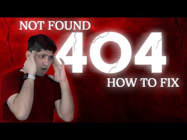 How to Fix 404 Error in Google Search Console | How to Solve Not Found (404) issue in Search Console