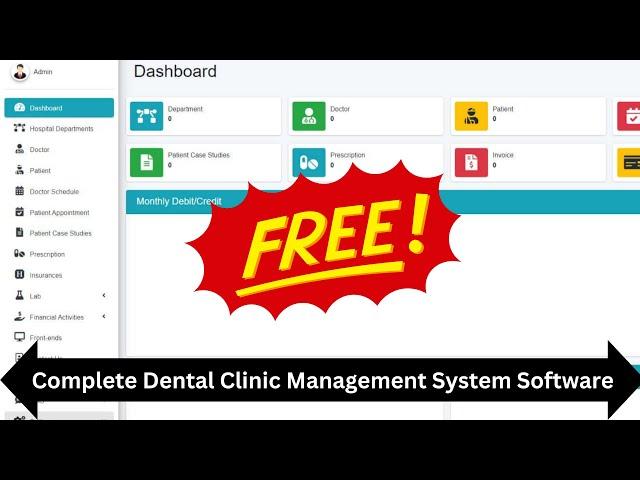 Complete Clinic Management system software in PHP MySQL | Free Source Code Download