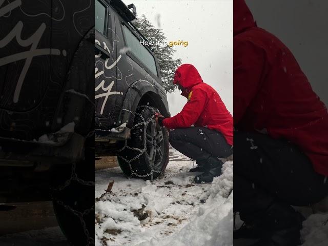 Snow chains for the rescue - issued in Public Interest  #WinterDrivingTips #WanderWithSky