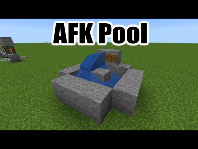 How To Build An AFK Pool Tutorial | Minecraft