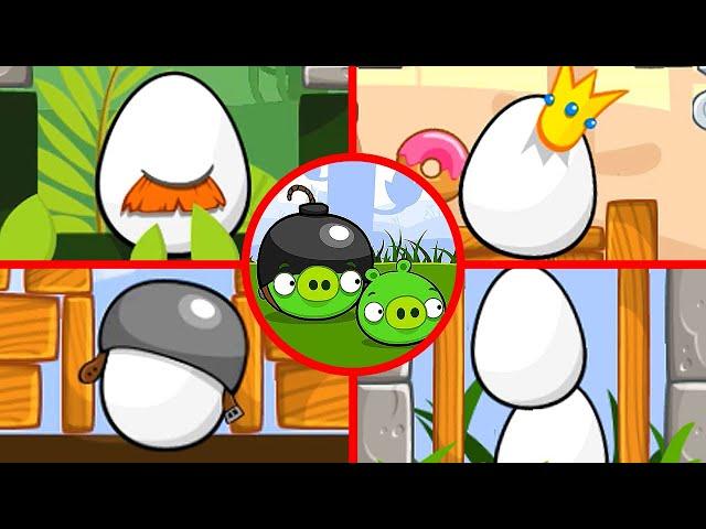 Angry Birds King Pig - All Bosses (Boss Fight) 1080P 60 FPS