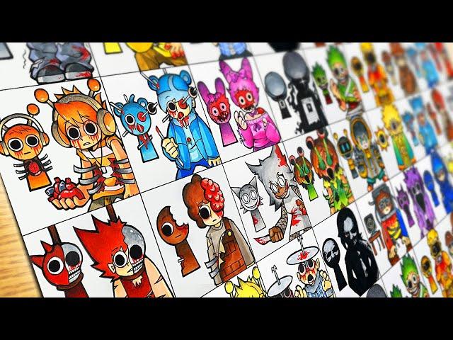 Drawing Sprunki but Human : Horror Sprunki Incredibox - Phase 2 : All Characters [Real Life]