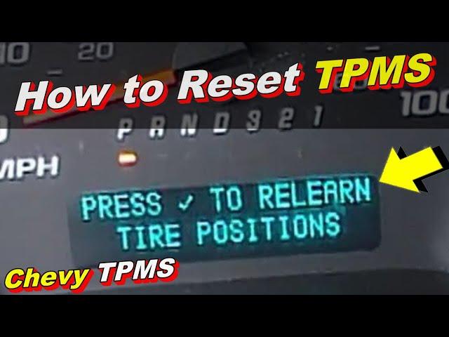 How to Re-Set TPMS, Tire Pressure Monitoring System - Short Version Quick and Easy