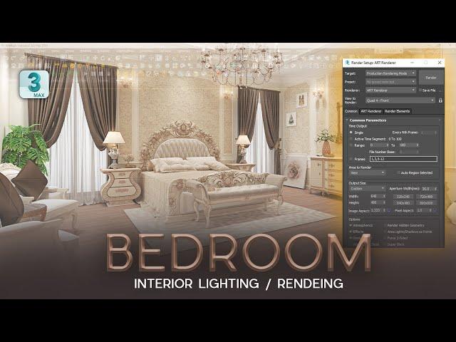 Mastering Bedroom Interior Lighting & Rendering in 3ds Max & VRay 6.2 CG Deep