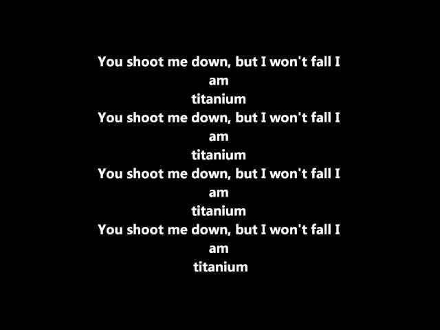 Titanium Lyrics