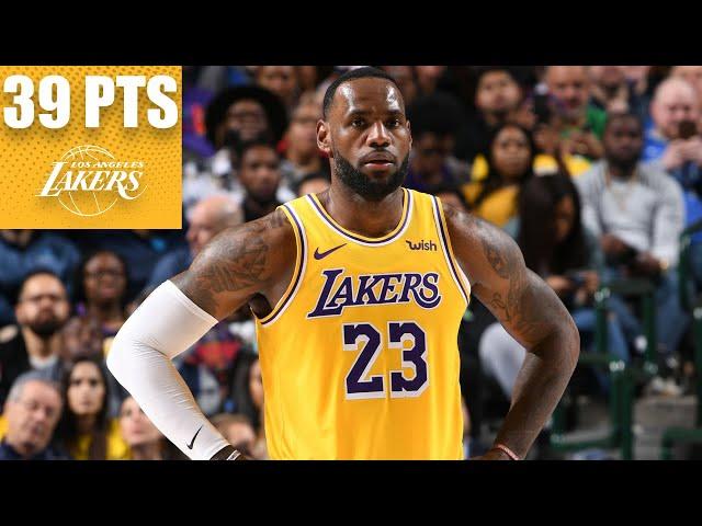 LeBron James goes off for 39-point triple-double vs. the Mavericks | 2019-20 NBA Highlights