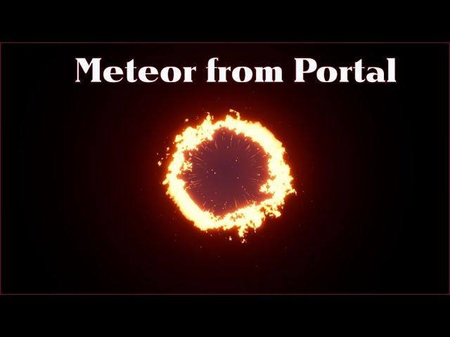 Meteor coming through Portal Effect- (UE4 tutorial)