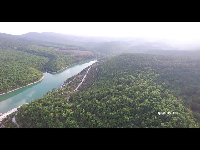 Живописный вид села Новоульяновка Бахчисарайский район с высоты птичьего полета