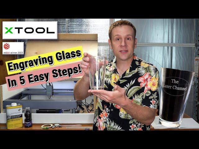 xTool D1- Best Engraving Glass Method