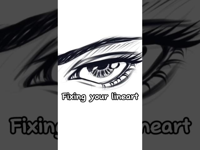 Fixing your sharp lineart. #arttips #arttutorial #digitalart #procreate
