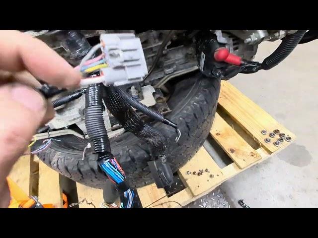 Alternate starter/alternator wiring option for VK56 V8 to Xterra/Frontier swap