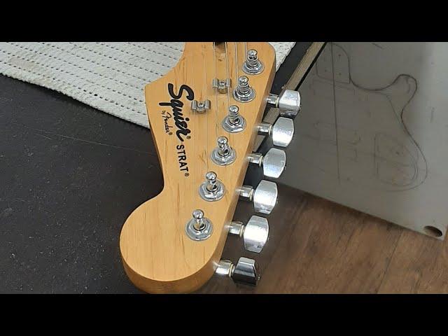 Squier by Fender Stratocaster 2007. Отстройка, мелкий ремонт, шлифовка ладов.