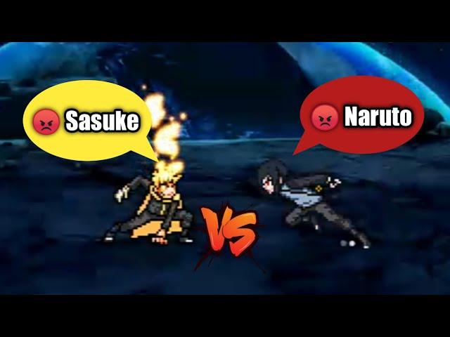 Naruto Hokage V3 VS Mature Sasuke in Jump Force Mugen