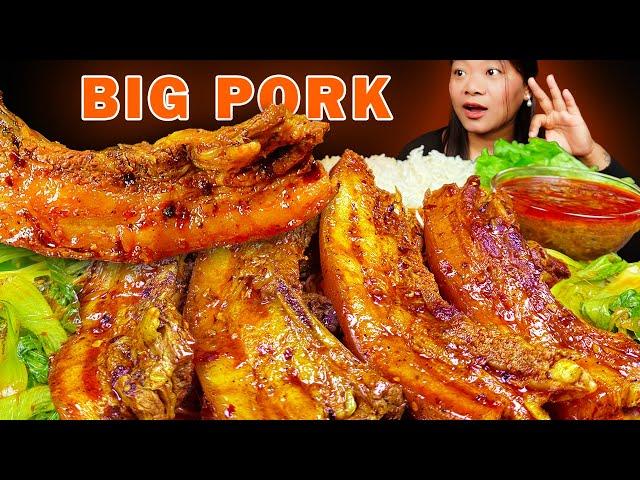 Massive Big Pork Mukbang | Eating Pork Curry Naga Style With Rice | Mukbang | Eating Show | Big Bite