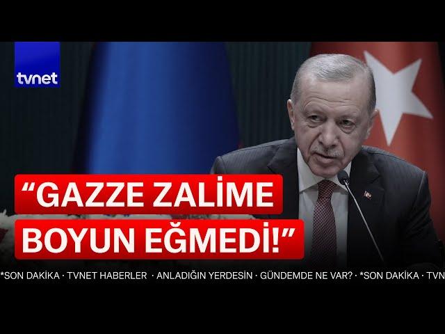 Cumhurbaşkanı Erdoğan'dan Gazze'de ateşkes yorumu!