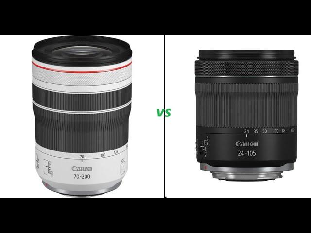 Canon Canon RF 70-200mm F4L IS USM vs Canon RF 24-105mm F4-7.1 IS STM   (200 mm. vs 105 mm.)