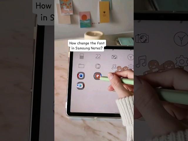 SAMSUNG NOTES TUTORIAL  how to Change Font #shorts