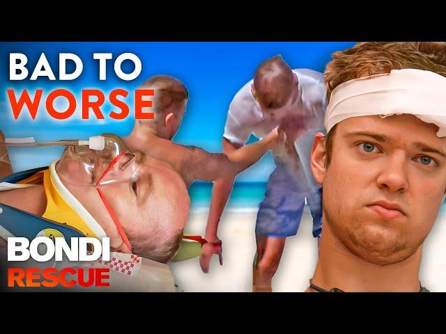 When Things Go From Bad To Worse! 1 Hour of Bondi Rescue Full Episode Marathon