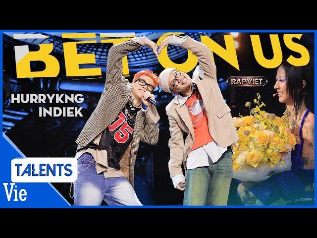 HURRYKNG và IndieK vào vai boy si tình thả thính nữ chính Suboi cùng Bet On Us | Rap Việt Live Stage