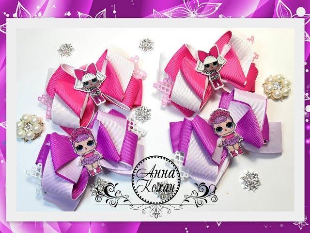 Geometric BOWS LOL/LOL from REP ribbons 25 mmMaster classAnna KokhanDecoration of ribbon Kanzashi