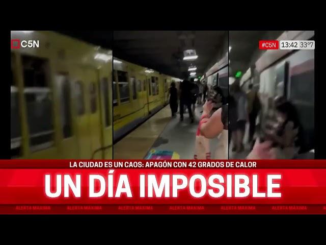 MEGA APAGÓN en CABA: LOS CORTES de LUZ llegaron al SUBTE