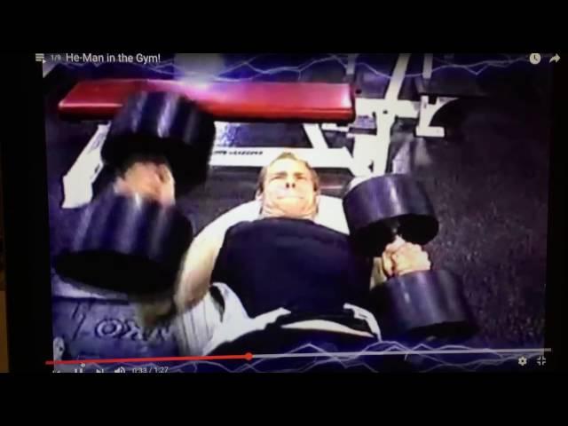 Ryan Muetzel Swiss Ball 1 Arm Alternating Dumbbell Bench Press