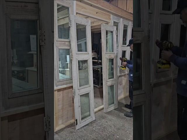 Door installation 문 설치 #woodworking #목공diy #scrollsaw #woodscraft #소마김용재