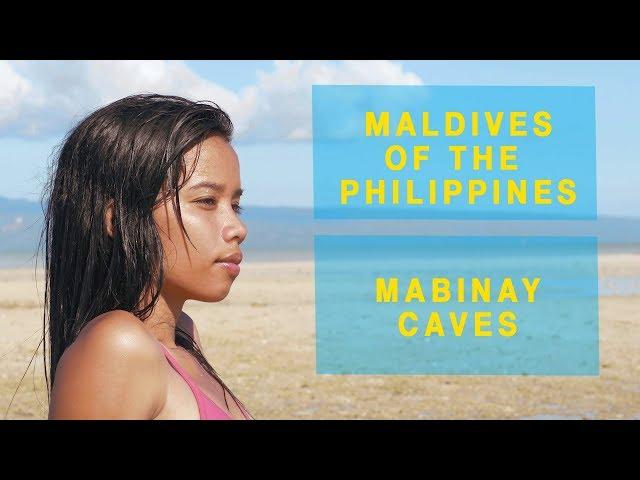 THE MALDIVES OF THE PHILIPPINES  (MANJUYOD SANDBAR) AND  MABINAY CAVES. DUMAGUETE.