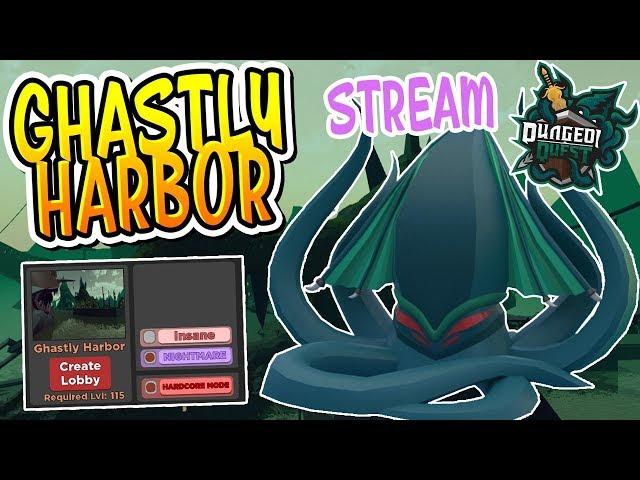 GHASTLY HARBOR NIGHTMARE CARRIES IN DUNGEON QUEST [LIVE] (Roblox)