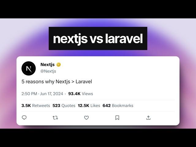 5 Reasons Why Nextjs Is Better Than Laravel | Nextjs vs Laravel