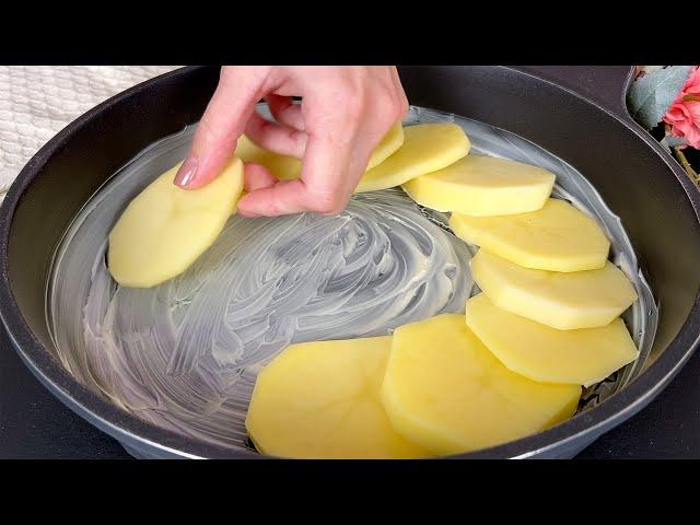 2 potatoes and dinner in a frying pan is ready in 10 minutes.  My great-grandmother's recipe